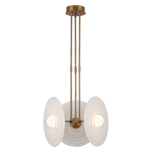 Harbour 3-Light LED Pendant in Vintage Brass by Alora Lighting