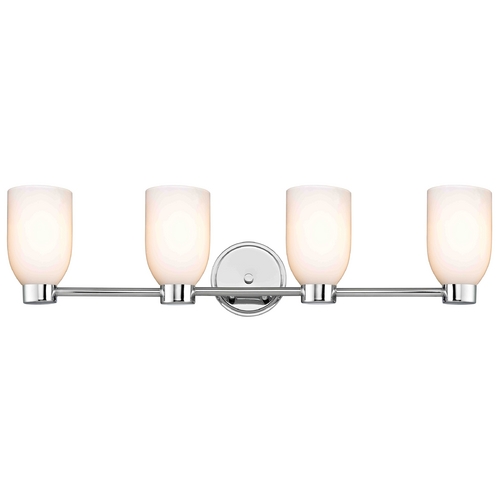 Design Classics Lighting Aon Fuse Chrome Bathroom Light 1804-26 GL1024D