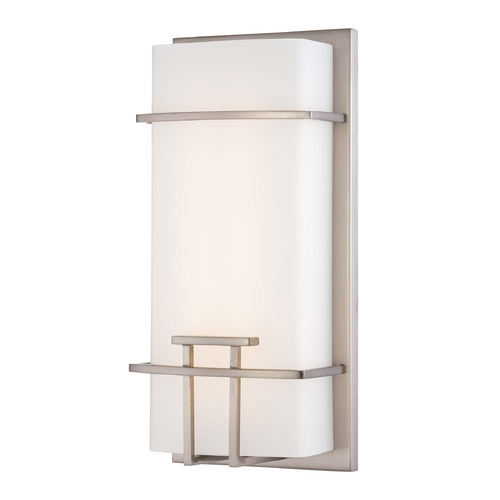 LED Sconce in Brushed Nickel by George Kovacs
