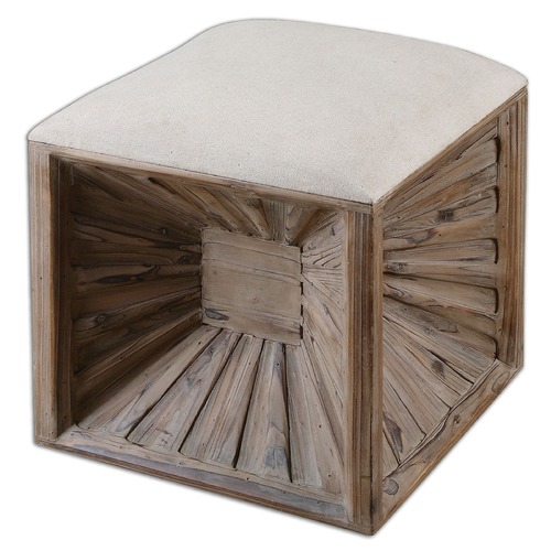 Jia Wooden Ottoman by Uttermost Lighting