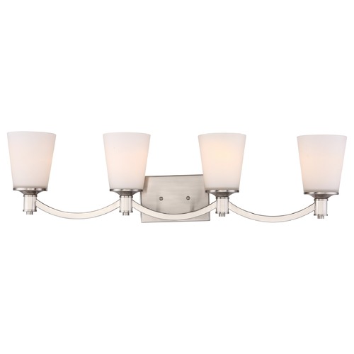 Laguna Brushed Nickel Bathroom Light by Nuvo Lighting