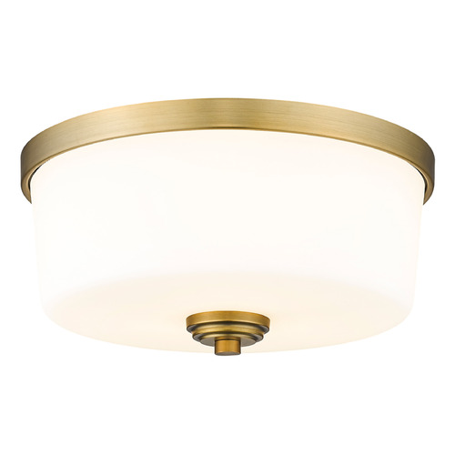 Z-Lite Arlington Heritage Brass Flush Mount by Z-Lite 220F3-HBR