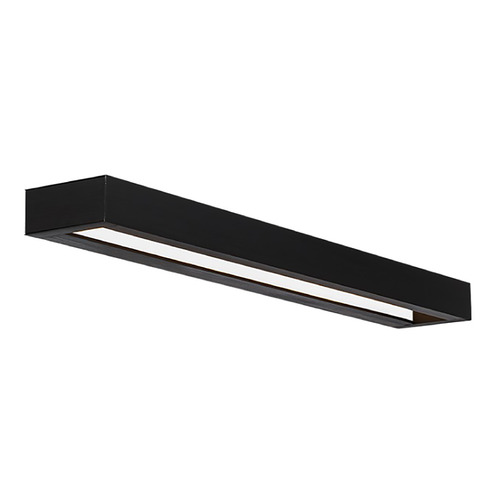 Modern Forms by WAC Lighting Open Bar Black LED Vertical Bathroom Light by Modern Forms WS-52127-27-BK