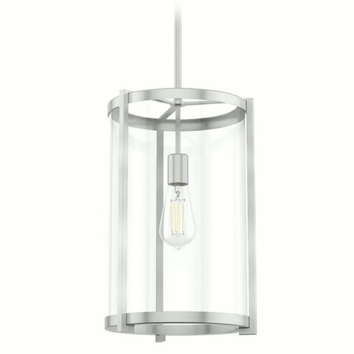 Hunter Fan Company Astwood Brushed Nickel Pendant Light with Cylindrical Shade