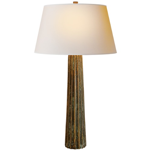 Visual Comfort Signature Collection E.F. Chapman Fluted Spire Table Lamp in Bronze by Visual Comfort Signature CHA8906BZVNP