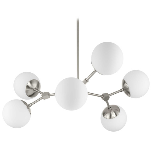 Progress Lighting Progress Lighting Adley 5-Light Brushed Nickel Chandelier P400308-009