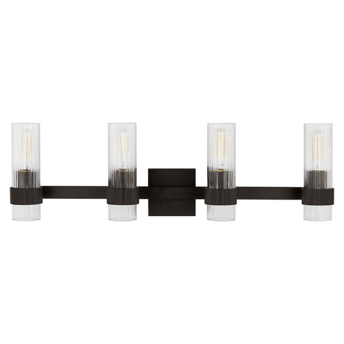 Visual Comfort Studio Collection Chapman & Myers Geneva Aged Iron Bathroom Light
