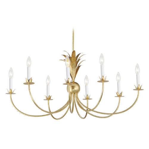 Paloma Gold Leaf Chandelier by Maxim Lighting