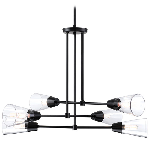 Designers Fountain Norro Matte Black Chandelier