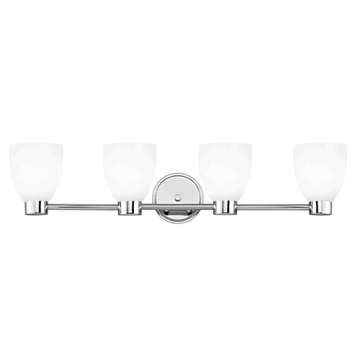 Design Classics Lighting Aon Fuse Chrome Bathroom Light 1804-26 GL1024MB