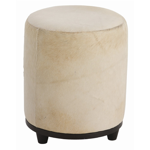 Wimberley 19-Inch High Ottoman in Off-White Hide by Arteriors Home