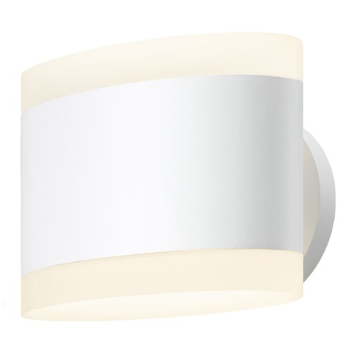 Ellipses Textured White LED Sconce by Sonneman Lighting