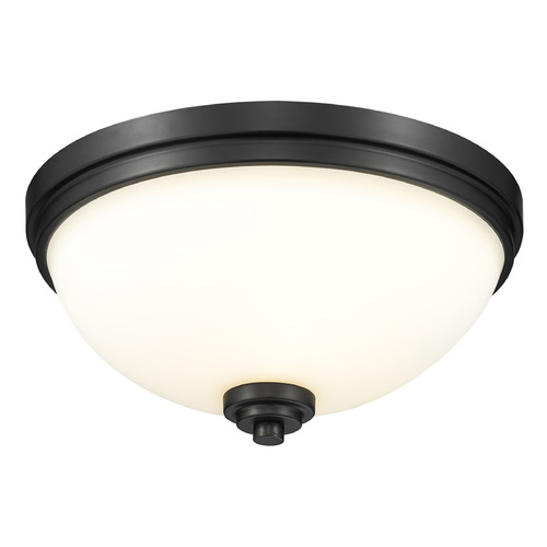 Z-Lite Ashton Matte Black Flush Mount by Z-Lite 443F3-MB