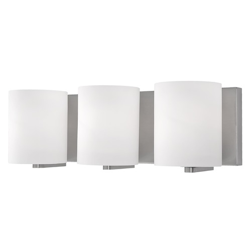 Modern Brushed Nickel Bathroom Light by Kuzco Lighting