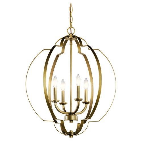 Kichler Lighting Voleta 22-Inch Natural Brass Pendant by Kichler Lighting 42138NBR