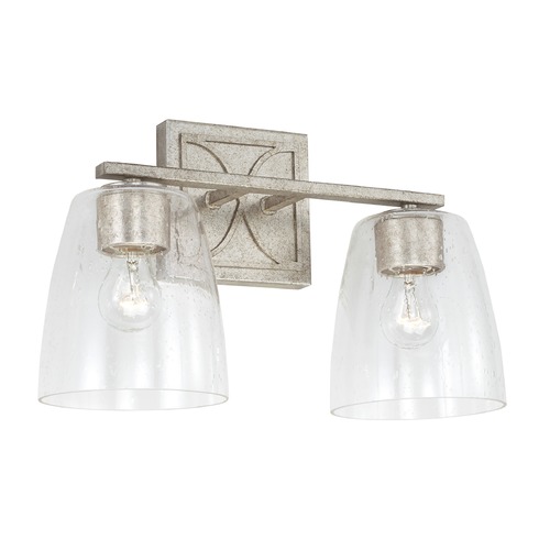 HomePlace by Capital Lighting Sylvia 15-Inch Antique Silver Bath Light by HomePlace by Capital Lighting 142321AS-488