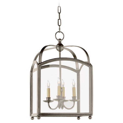 Visual Comfort Signature Collection E.F. Chapman Arch Top Lantern in Antique Nickel by Visual Comfort Signature CHC3421AN