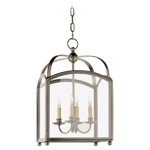 E.F. Chapman Arch Top Lantern in Antique Nickel by Visual Comfort Signature