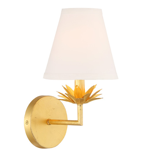 Meridian 12-Inch High Wall Sconce in True Gold by Meridian M90078TG