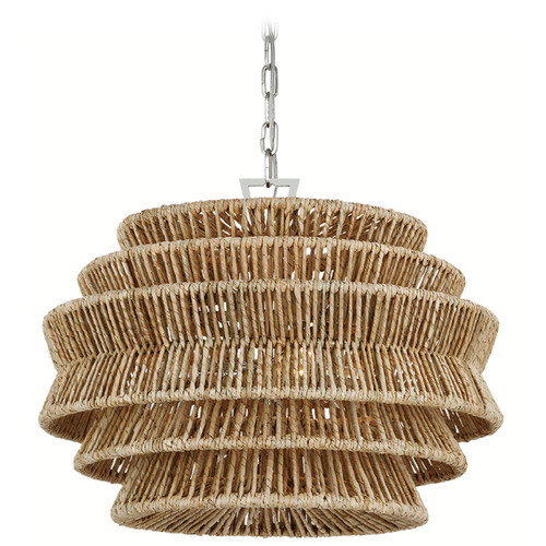 Chapman & Myers Antigua Drum Chandelier in Nickel by VC Signature