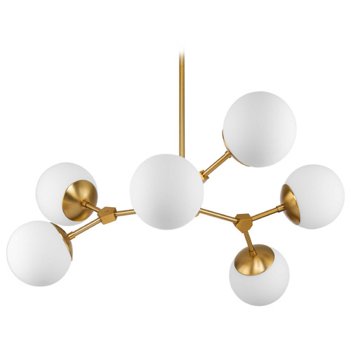 Progress Lighting Adley 5-Light Coastal Blue Chandelier