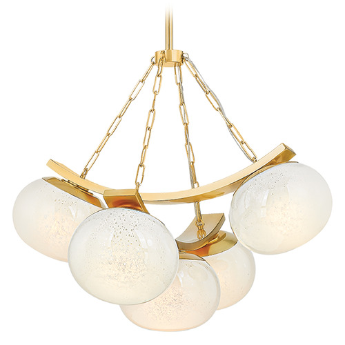 Hudson Valley Lighting Duxbury Aged Brass LED Chandelier