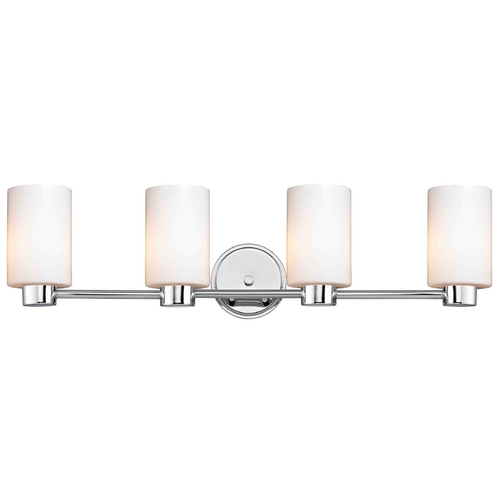 Design Classics Lighting Aon Fuse Chrome Bathroom Light 1804-26 GL1028C