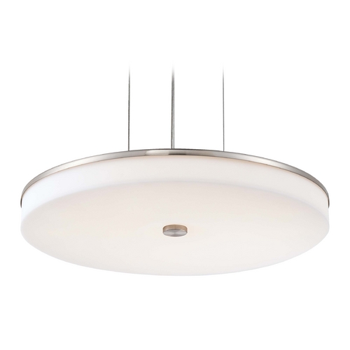 U.H.O. LED Pendant in Brushed Nickel by George Kovacs