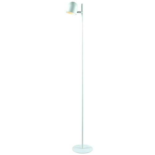 Kenroy Home Lighting Kenroy Home Vidal White LED Floor Lamp with Bowl / Dome Shade 32895WH