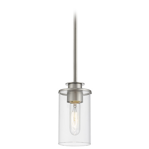 Z-Lite Savannah Brushed Nickel Mini Pendant by Z-Lite 462MP-BN