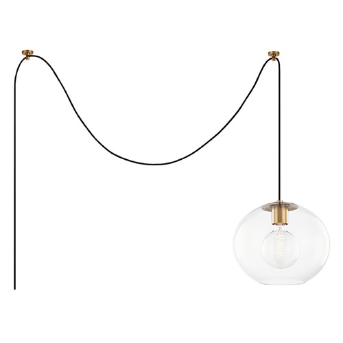 Mitzi by Hudson Valley Margot Aged Brass Swag Light by Mitzi by Hudson Valley HL270701L-AGB