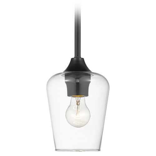 Z-Lite Joliet Matte Black Mini Pendant by Z-Lite 473MP-MB