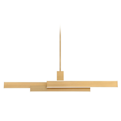 Eurofase Lighting Cameno 45-Inch LED Chandelier in Satin Gold by Eurofase Lighting 37064-020