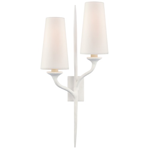 Visual Comfort Signature Collection Julie Neill Iberia Right Sconce in Plaster White by Visual Comfort Signature JN2077PWL