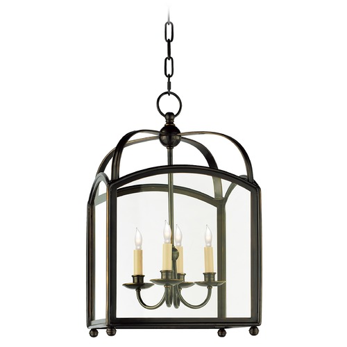 Visual Comfort Signature Collection E.F. Chapman Arch Top Small Lantern in Bronze by Visual Comfort Signature CHC3421BZ