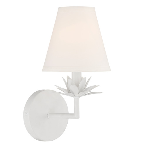 Meridian 12-Inch High Wall Sconce in White by Meridian M90078WH