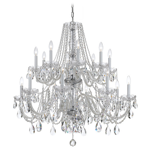Crystorama Lighting Traditional Crystal Polished Chrome Crystal Chandelier