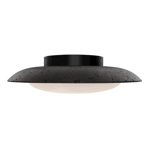 Modern Forms by WAC Lighting Modern Forms Saturno Basalt Stone / Black LED Flushmount Light FM264620-TWA-BV/BK