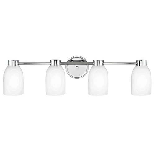 Design Classics Lighting Aon Fuse Chrome Bathroom Light 1804-26 GL1028D