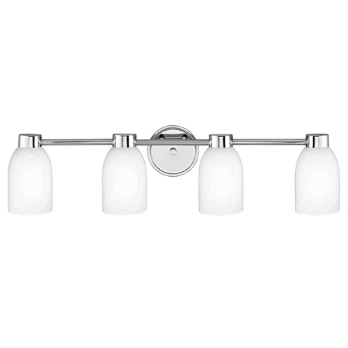 Design Classics Lighting Aon Fuse Chrome Bathroom Light 1804-26 GL1028D