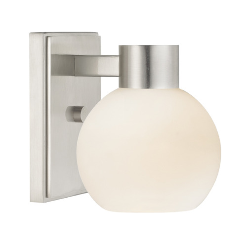 Design Classics Lighting Vashon Wall Sconce in Satin Nickel by Design Classics Lighting 2101-09 G1832-WH KIT