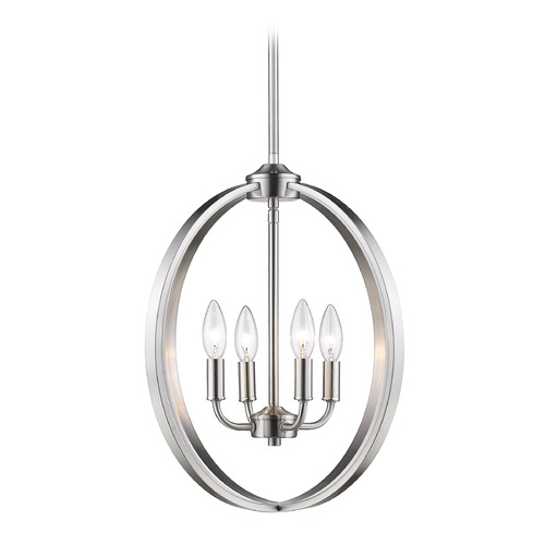 Golden Lighting Colson 4-Light Chandelier in Pewter by Golden Lighting 3167-4P PW