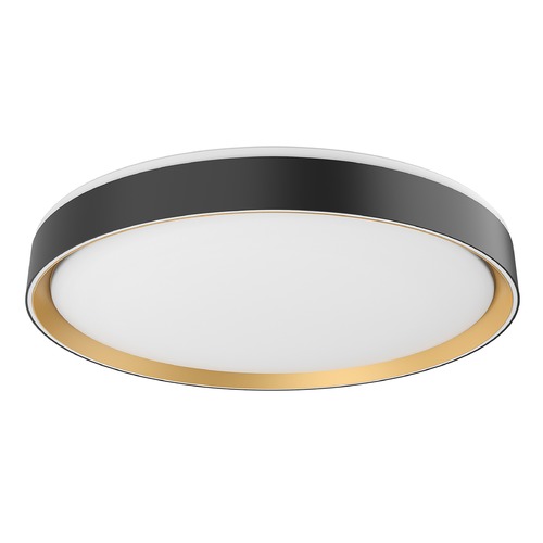 Kuzco Lighting Essex 19.75-Inch LED Flush Mount Ceiling Light in Black & Gold by Kuzco Lighting FM43920-BK/GD