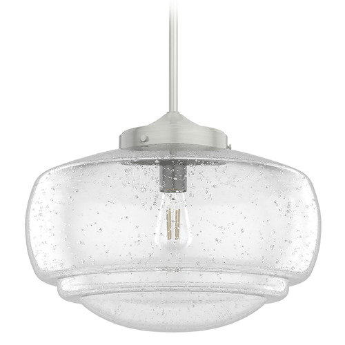 Hunter Fan Company Saddle Creek Brushed Nickel Pendant Light with Mushroom Shade