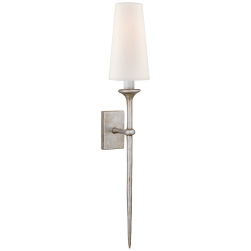 Visual Comfort Signature Collection Julie Neill Iberia Sconce in Burnished Silver Leaf by Visual Comfort Signature JN2075BSLL