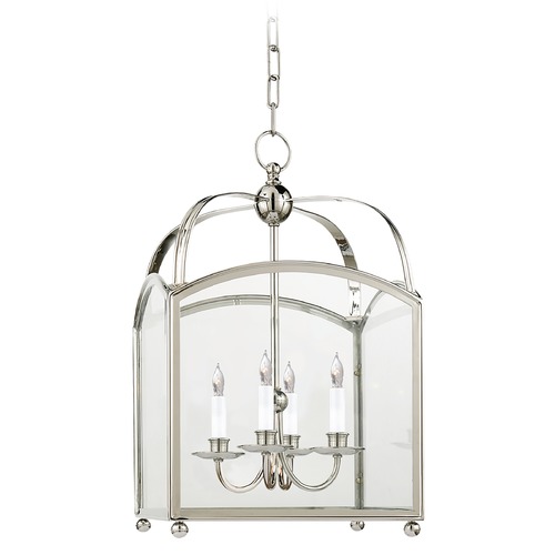 Visual Comfort Signature Collection E.F. Chapman Arch Top Lantern in Polished Nickel by Visual Comfort Signature CHC3421PN