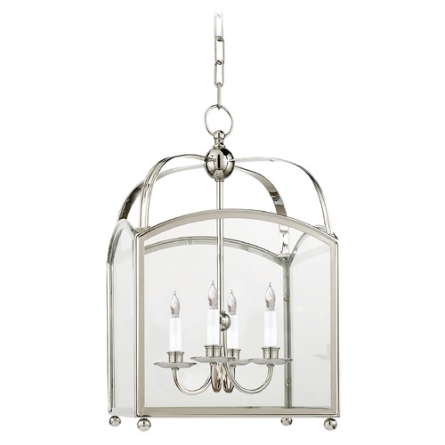 E.F. Chapman Arch Top Lantern in Polished Nickel by Visual Comfort Signature