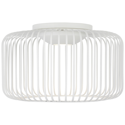 Kai 15-Inch LED Flush Mount in Matte White by Visual Comfort Modern