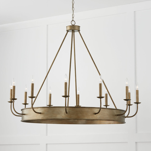 Capital Lighting Nole 12-Light Chandelier in Mystic Luster by Capital Lighting 449201ML