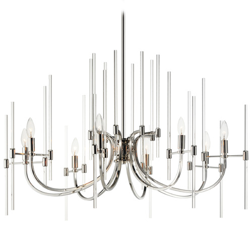 Divine Polished Nickel Chandelier by Maxim Lighting